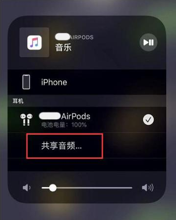 甘洛苹果14音频维修点分享iPhone14音频共享设置方法 