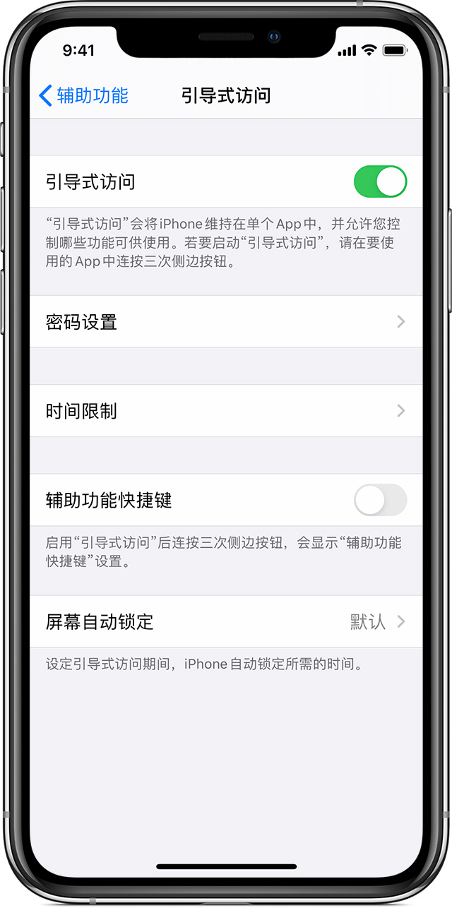 甘洛苹果手机维修分享如何在 iPhone 上退出引导式访问 