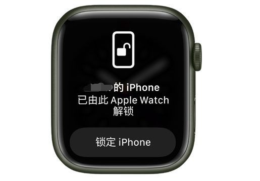 甘洛苹果手机维修分享用 AppleWatch 解锁配备面容 ID 的 iPhone方法 